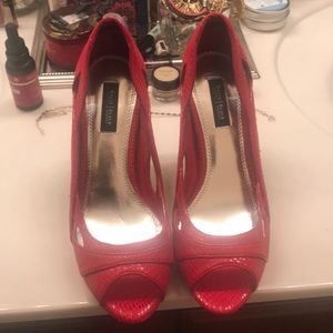 Red White House Black Market heels